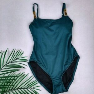 KATE SPADE  FOLIAGE CRESCENT BAY ONE PIECE